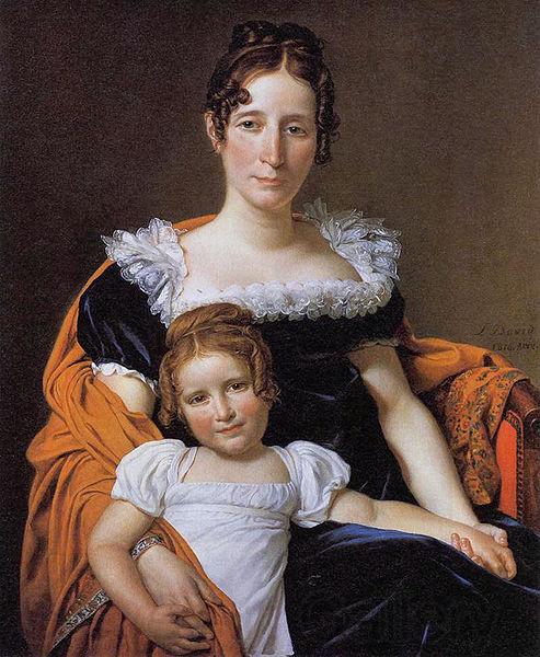 Jacques-Louis David Portrait of the Countess Vilain XIIII and her Daughter Louise